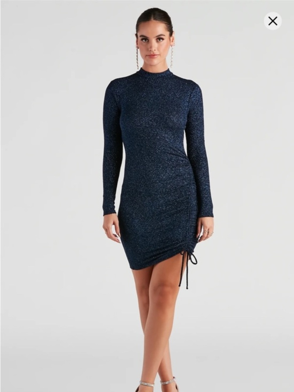 Windsor “Sparkle Up The Night Glitter Knit Mini Dress”
